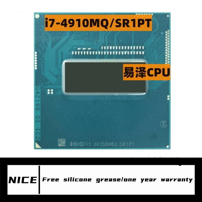Core i7 4910MQ SR1PT 2,9 GHz 4-jadrová 8-stopková notebook prenosný procesor LGA G3 / RPGA946B