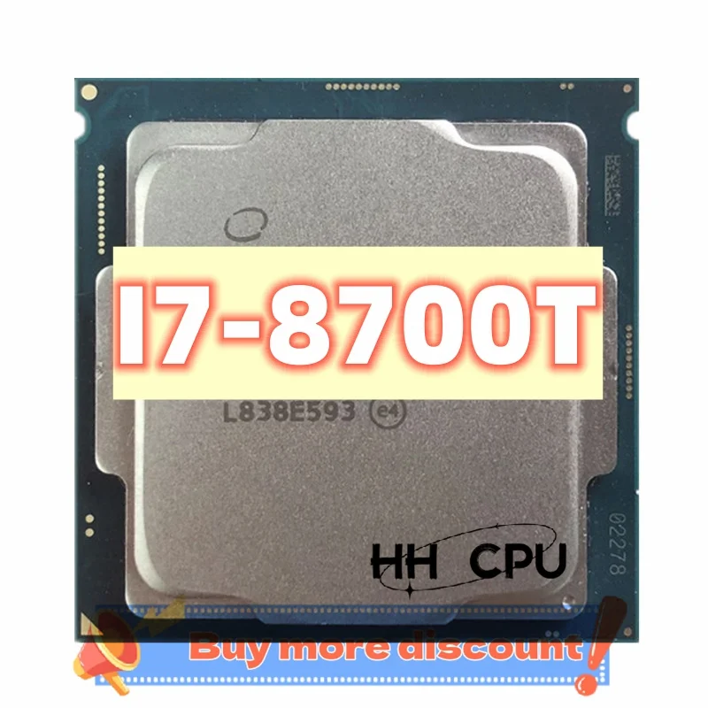 Core i7 8700T 2,4 GHz šesťjadrový procesor CPU 12M 35W LGA 1151