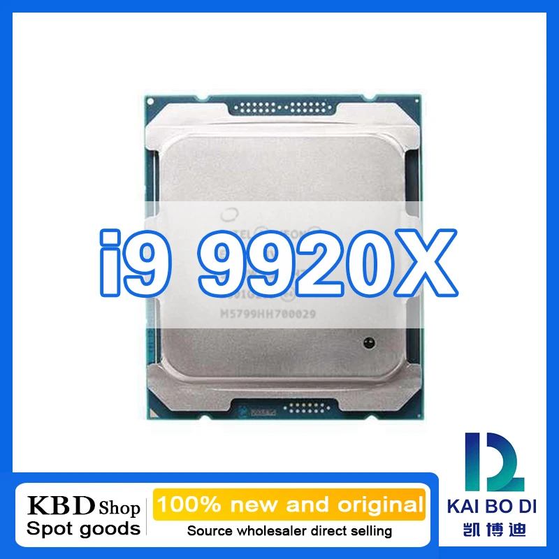 Core I9 9920X CPU 12 jadier 24 vlákien 2,50 GHz 100% Nová a pôvodná centrálna procesorová jednotka CPU