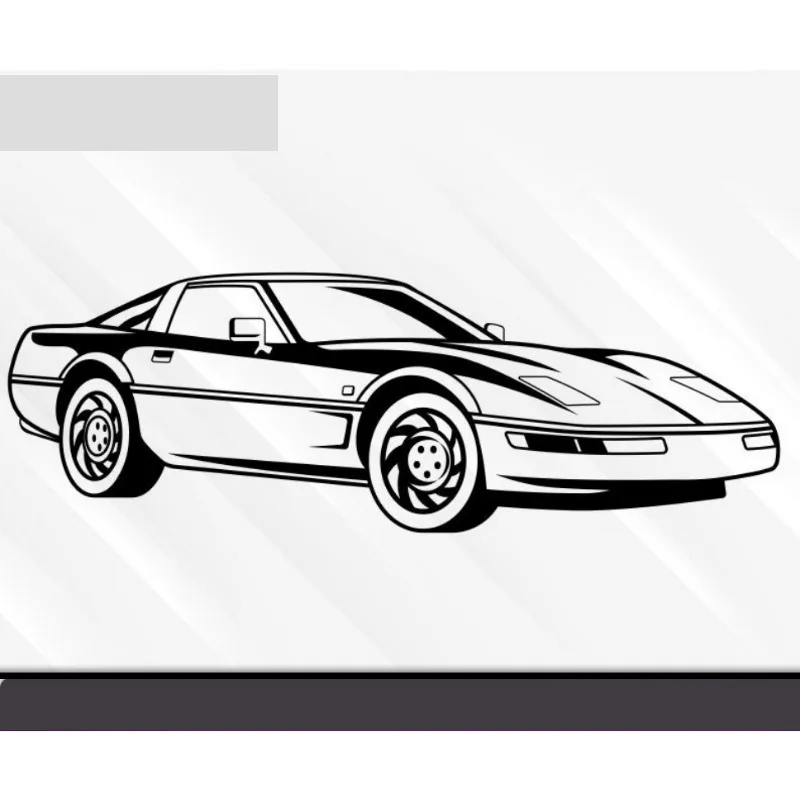 Corvette C4 L Men Tričko Tričko Pretekárske autá Fanúšikovia loga Logo Tričko Trič