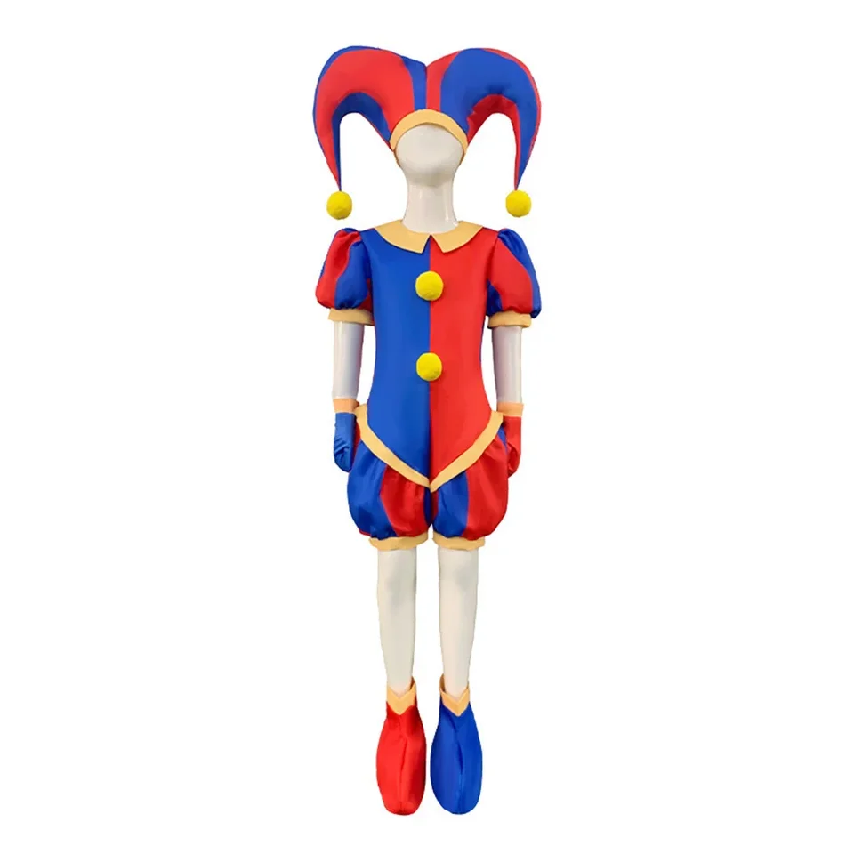 Cos digitálne maskovanie cirkusu halloween karneval oblek deti deti pomni cosplay jax caine rasa ratha kostým úžasný