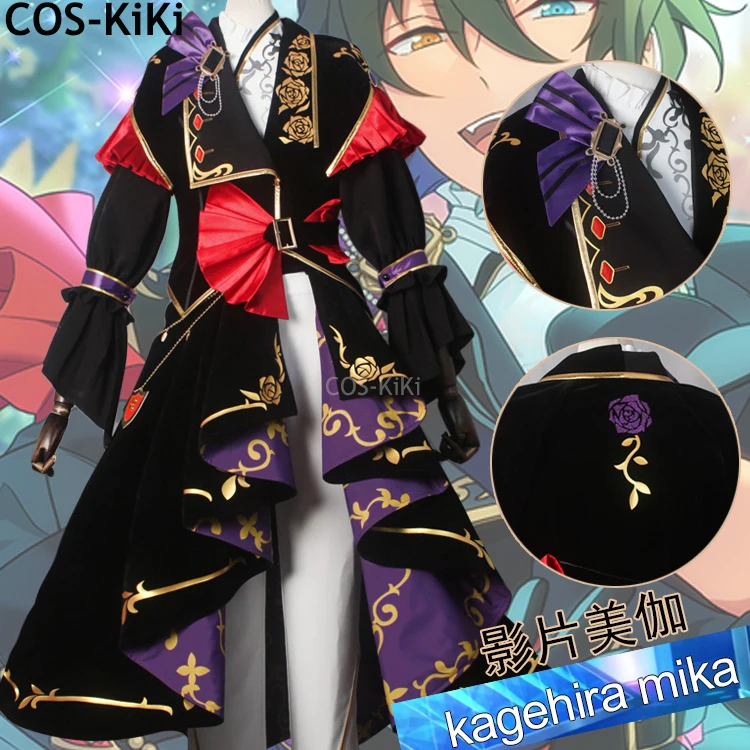 Cos-Kiki Ensemble Stars 2 Valkyrie Kagehira Mika Isuki Shu Game Suit Nádherný kostým Cosplay Halloween Party Outfit Afer Vety