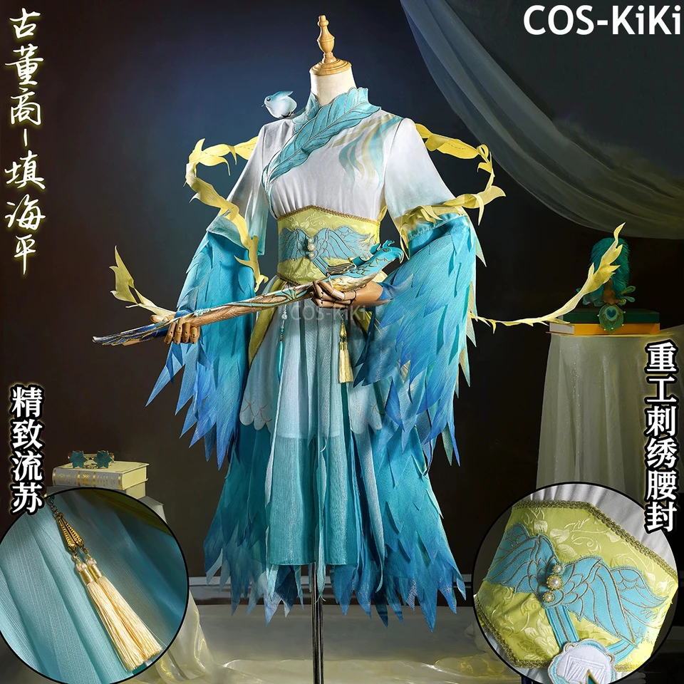Cos-Kiki Identity V Qi Shiyi Antiquarian Game Suit Nádherné šaty Uniform Cosplay kostým Halloween Party rola hra outfit s-xxl