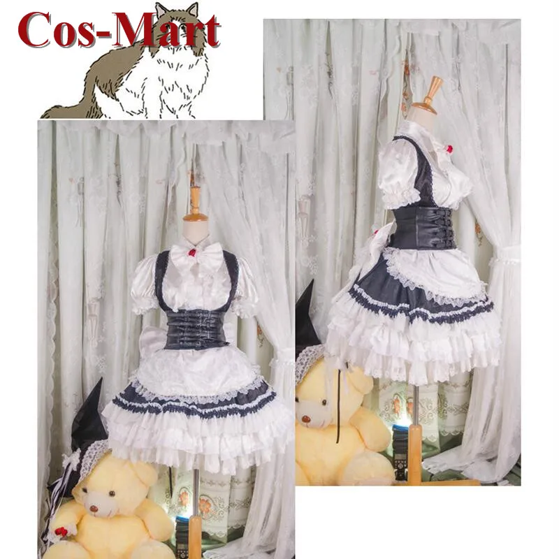 Cos-Mart Game Touhou Project Kirisame Marisa Cosplay kostým luxusná verzia Formálna sukňa rola Play oblečenie na mieru