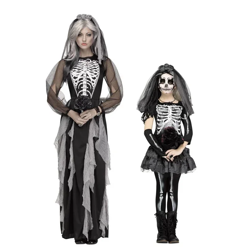 Cosaim Snavify Ženy Gotická kostra nevesta kostýmy Dievčatá Kostýmy strašidelné kostrové kostýmy Halloween 2020 Nový príchod