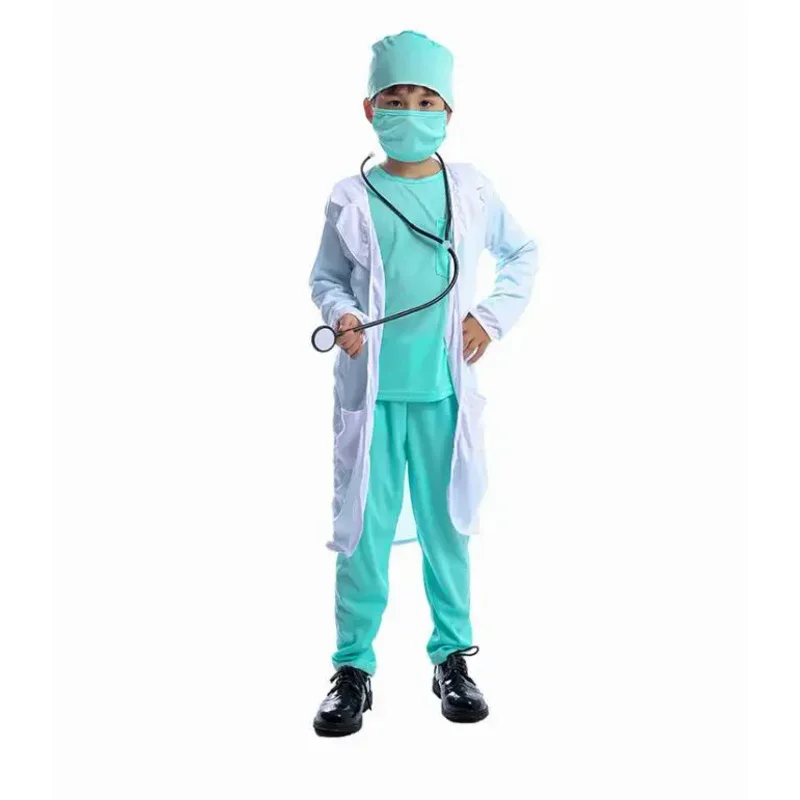 Cosdea Detský deň Karneval Halloween chirurg lekárov Kostýmy chlapci deti deti okupácia Cosplay kostým oblek modrý