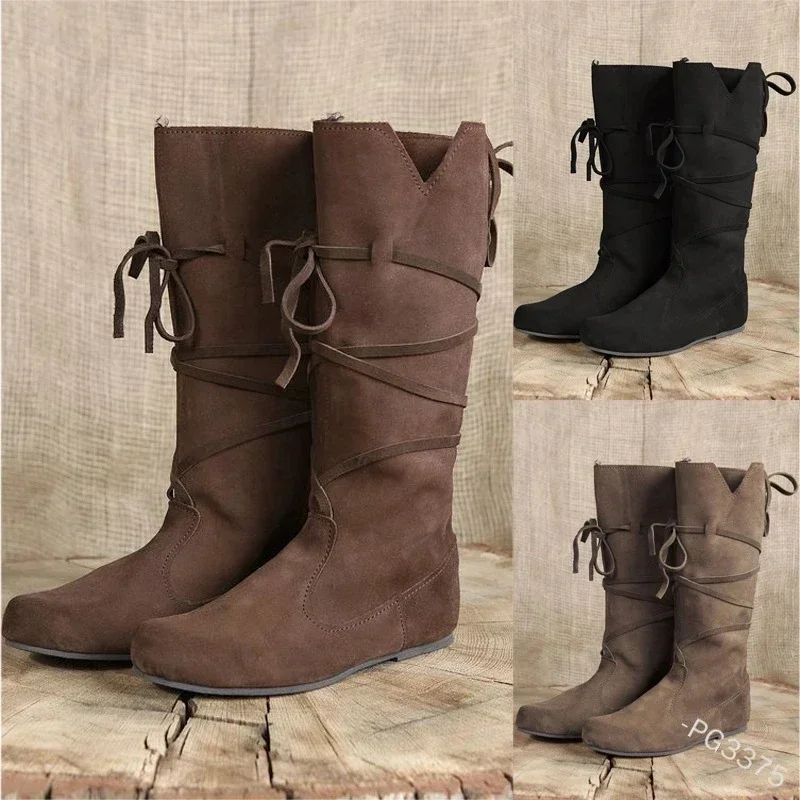 COSDEA Stredoveký viking retro mužov Knight topánky larp topánky PU kožený bojovník kniežatský pirát poľovník Cosplay Cosplay Fancy Party anime topánky
