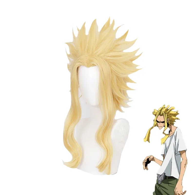 Cosjie Anime My Hero Academia All Cosplay Wig Boku No Hero Academia Academia Yellow Syntetic Všetci Mocké vlasy