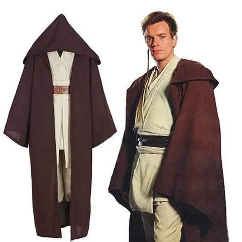 Cosjie cos darček Anakin Skywalker Jedi Warrior Cosplay kostým Darth Vader Cloak pre dospelých s kapucňou Pánsky plášť plášť Gladiátor odev