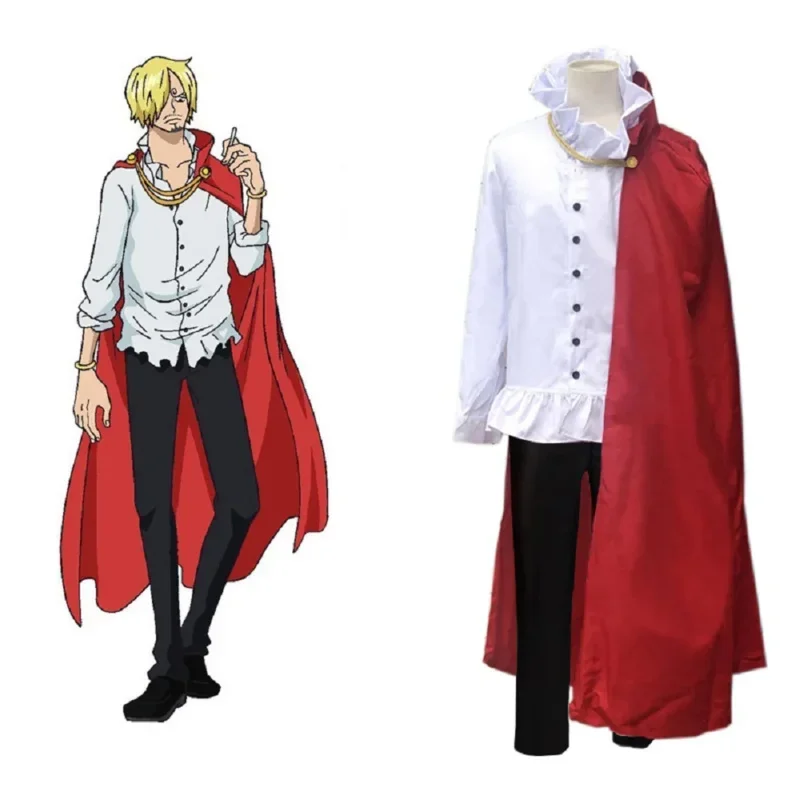 Cosjie unisex anime cos vinsmoke Sanji cosplay kostýmy oblečenie Halloween vianočné uniformy