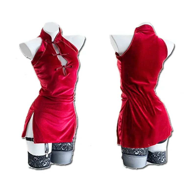 Cosjie čínske tradičné šaty anime dievčatá slúžka cosplay uniforma spodná bielizeň sexy vysoké rozdelené šaty cheongsam qipao pyžamy pyžamy sh sh sh