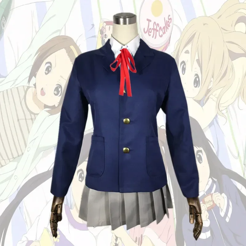COSL120 Anime K-On! cos muž žena cosplay jk college uniforma kostým s plná košele bunda sukňa motýli