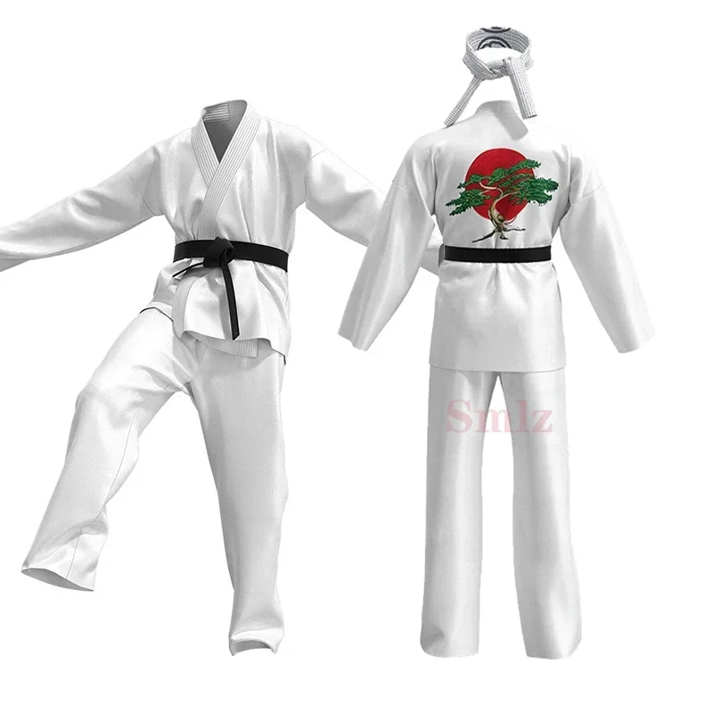 Coslan nový anime karate kid cos cobra kai cosplay kostým aldult deti deti top nohavice oblečenie halloween karneval