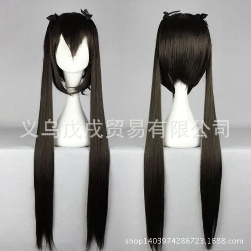 Cosplay 038a K-On Nakano Azusa Black Cos Wig