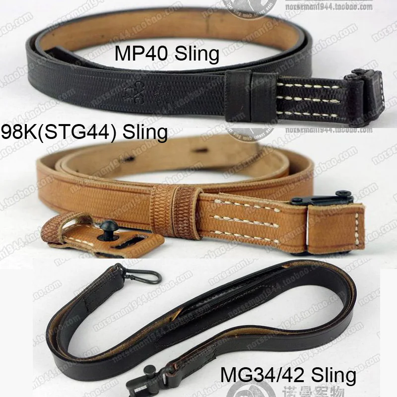 COSPLAY 98K (STG44) SLING / MP40 TOPLE VLASTNÁ PRÍRUČKA / MG34 alebo 42 Ručné popruhy NORDLAND 1944