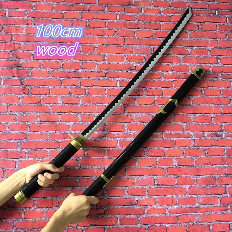 Cosplay Anime 1: 1 Roronoa Zoro Sword Snow Walk zbraň ozbrojená katana drevo ninja nôž samurai meč hračky pre dospievajúcich