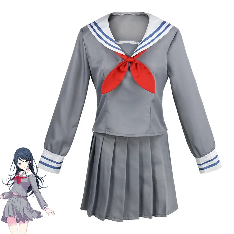 Cosplay JK Uniform Project sekai farebný pódium featus kostým Azusawa Kohane Hoshino Ichika Sailor Uniform Girls Party