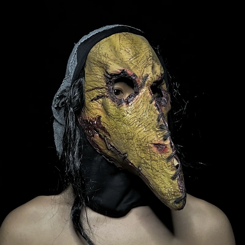 Cosplay latex maska ​​terory krvavá maska ​​vtákov Zombie Halloween Horor maškaráda morová maska ​​Doktorka pre pánske večierky strašidelné strašidelné