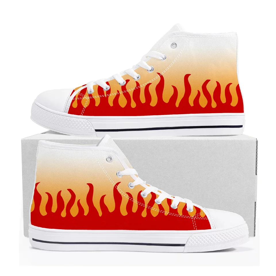 Cosplay Nezuko Tanjirou Zenitsu Rengoku Demon Slayer High Top Sneakers Páns dámske teenager plátno teniska Pár vlastné topánky