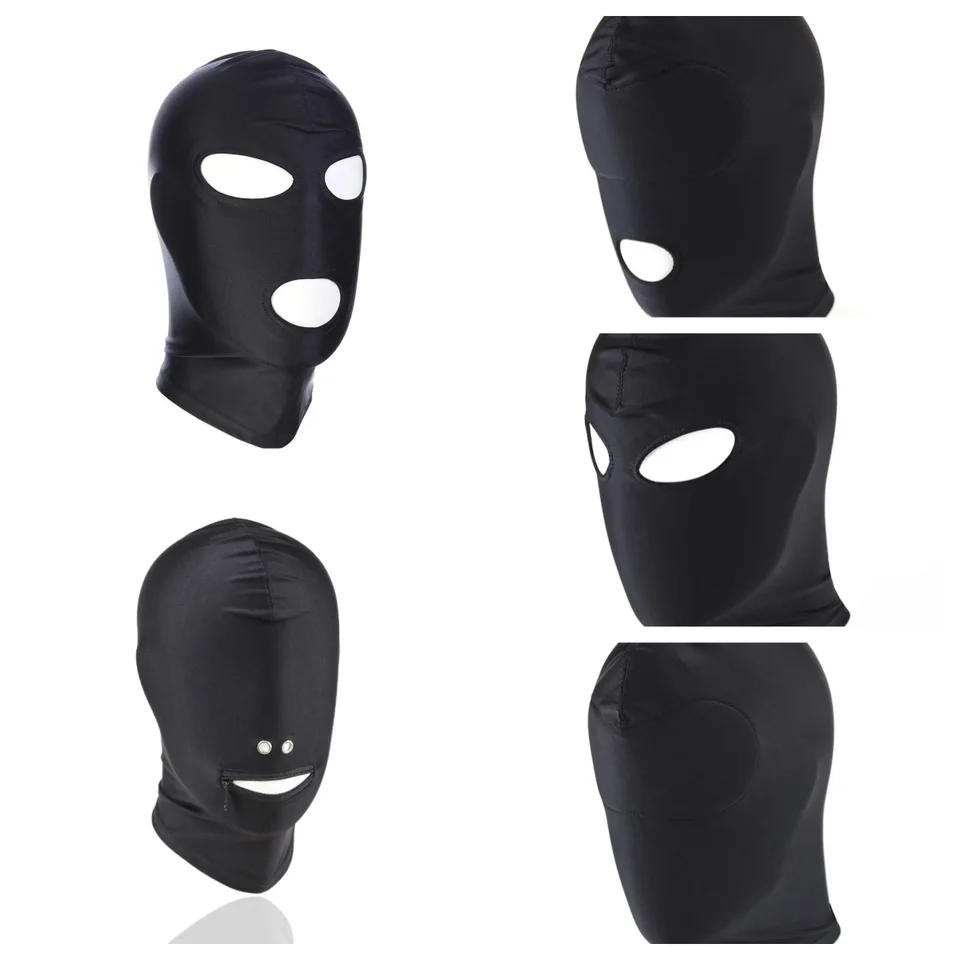 Cosplay Party Hat Tactical Games Black Elasticity Balaclava Cap unisex pre fetiš celú tvár Mask Standard Sladkless Bondage Hood Hood