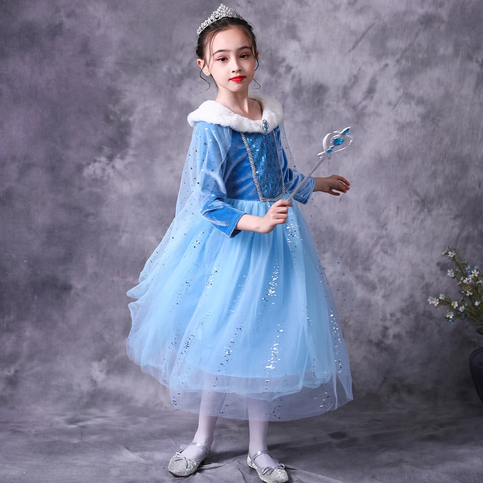 Cosplay princezná šaty pre deti Halloween kostýmy dievčatky sukňa gázový plášť set filmov rola hrania oblečenia deti Christma