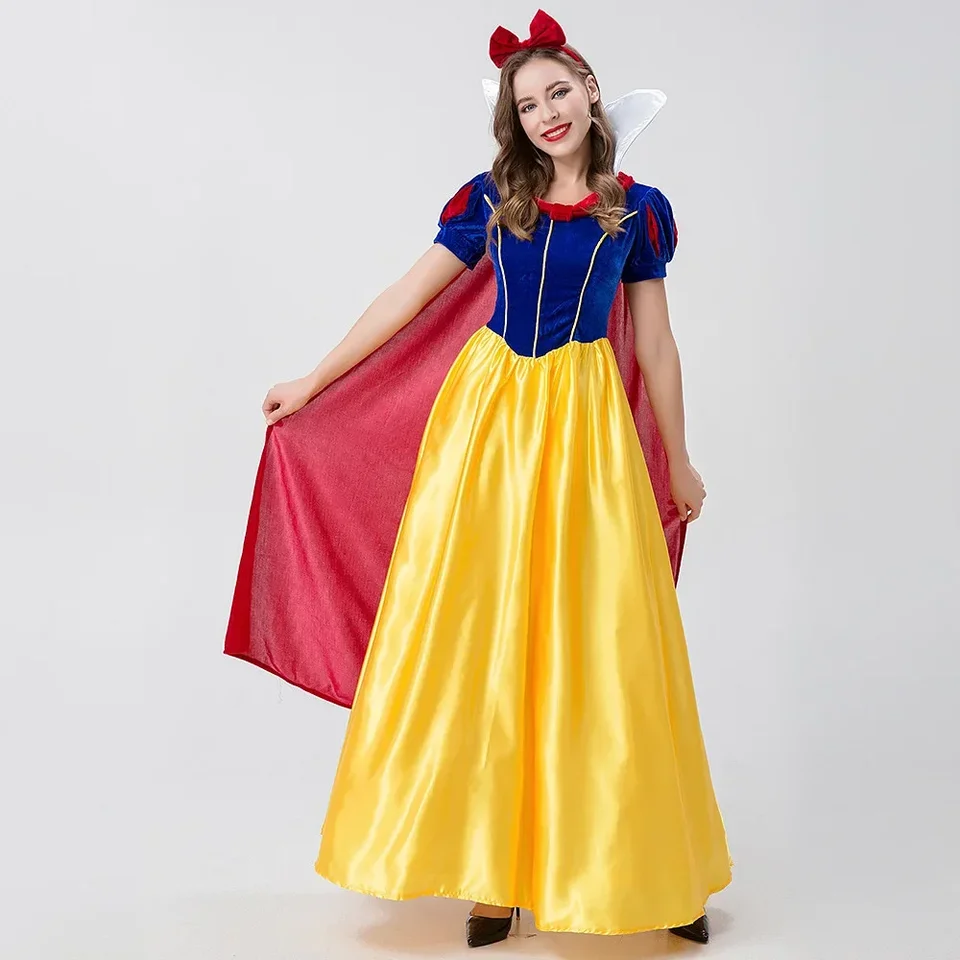 Cosplay Schneewittchen Costume Dospelý luxusný šaty Snehulienka