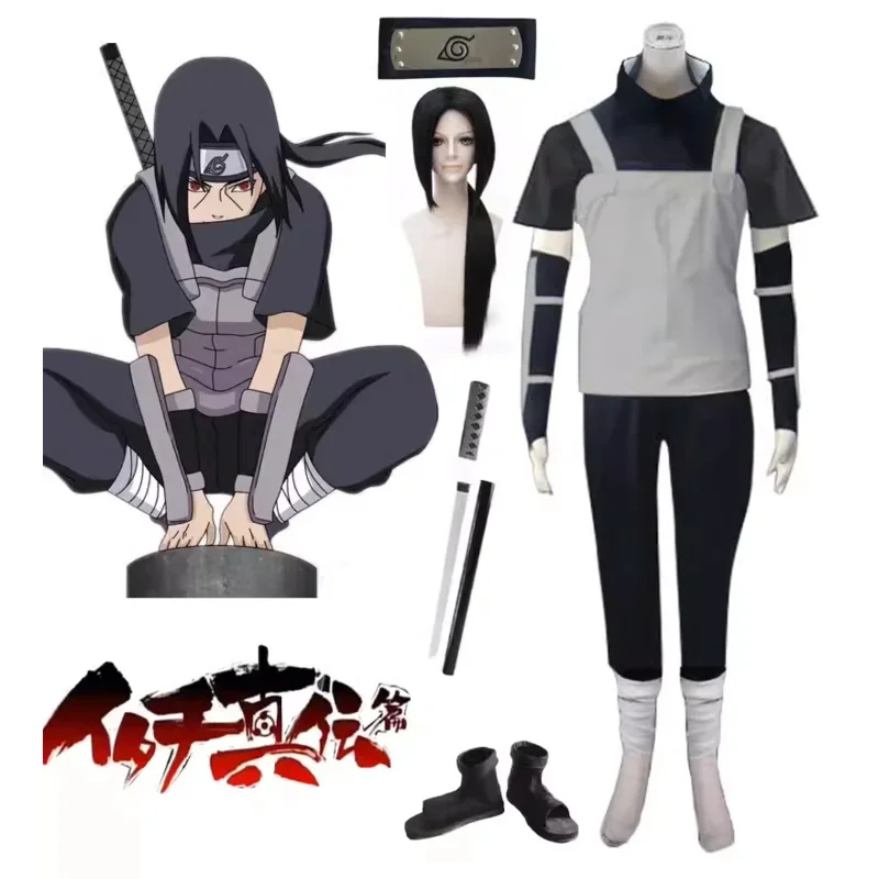 Cosplay uchiha itachi kostým na halloween vianočné festivalové párty comic con denné oblečenie