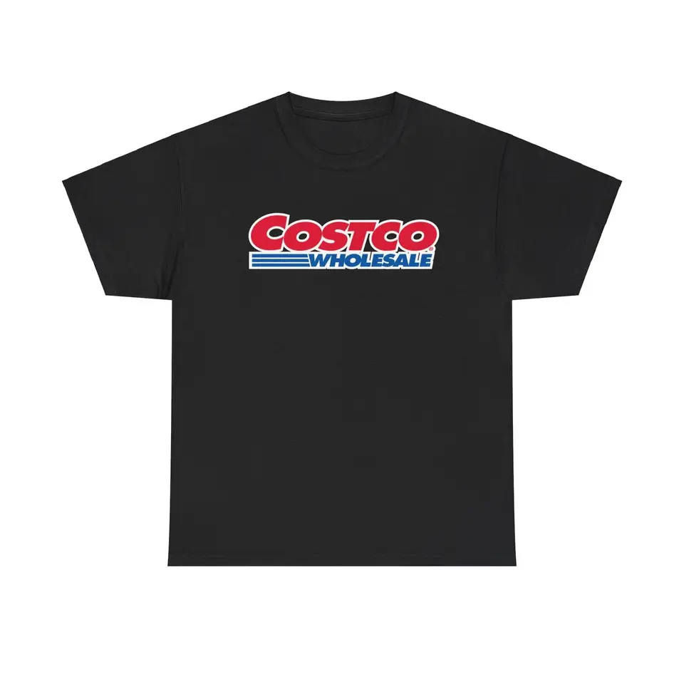 Costco Wholesale T tričko ťažké bavlnené logo obchodné vybavenie nákupné vybavenie