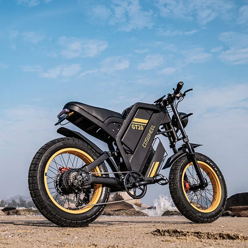 Coswheel Ebike GT20 Pro 3000W 48V 40AH Elektrický motocykel Max 145 míľ tukových pneumatí