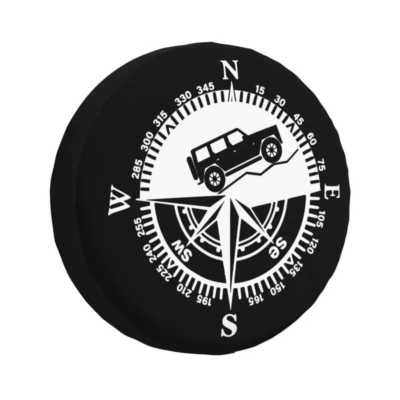 COUM Adventure Offroad Mountain Compass Tire Cover 4WD 4x4 RV Protect Chrániče rezervného kolies pre Jeep Toyota Mitsubishi 14 