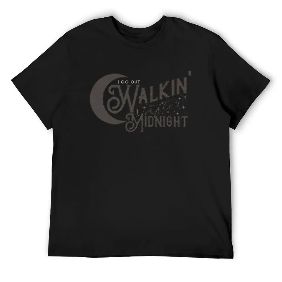 Country Western Tirls Patsy Cline Walkin 'Po polnočnej košeli zúfalé, že unisex unisex žien pre žien pre žien T-tričko t T-tričko