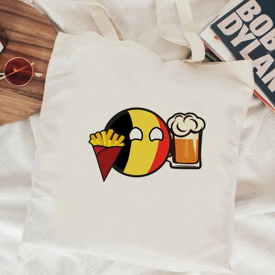 Countryballs nákupné taška Bolsa juta taška s potravinami tote taška sacola boodschappentas nakupuje Sac tissu