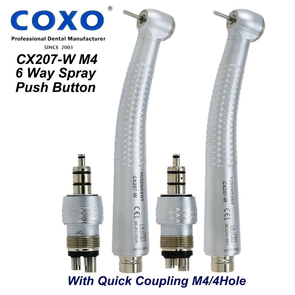 Coxo yusendent Standard Big Torque Head High-Speed ​​Air Tubrine Quick Coupling Rad my Nások M4 4-dierka CX207-W s spojkou