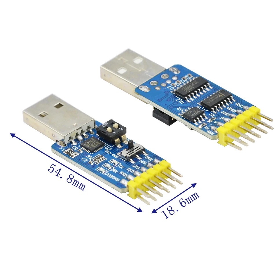 CP2102 šesť v jednom Multifunkčný modul sériového portu USB na TTL 485 232 Vzájomná konverzia kompatibilná s úrovňou 3,3 V/5 V