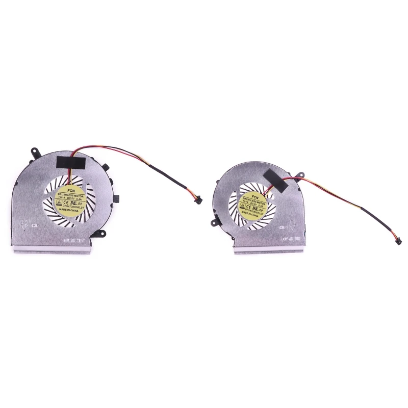 CPU GPU ventilátor pre MSI GE72 GE62 PE60 PE70 GL62 GL72 2QD 2QE 2QF 007X 053X 216xCN COOLER PAAD06015SL DC5V 0,55A radiátor