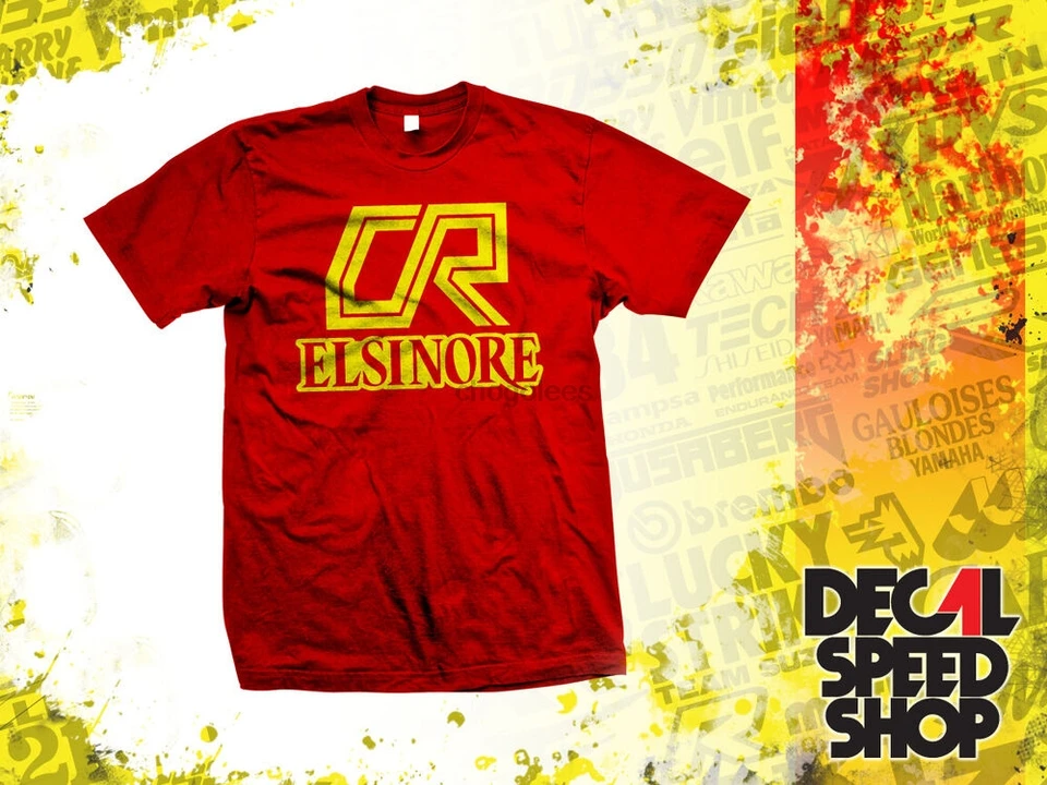 CR 125 250 Elsinore Vintage MX Motokross Japan Retro Design Tričko