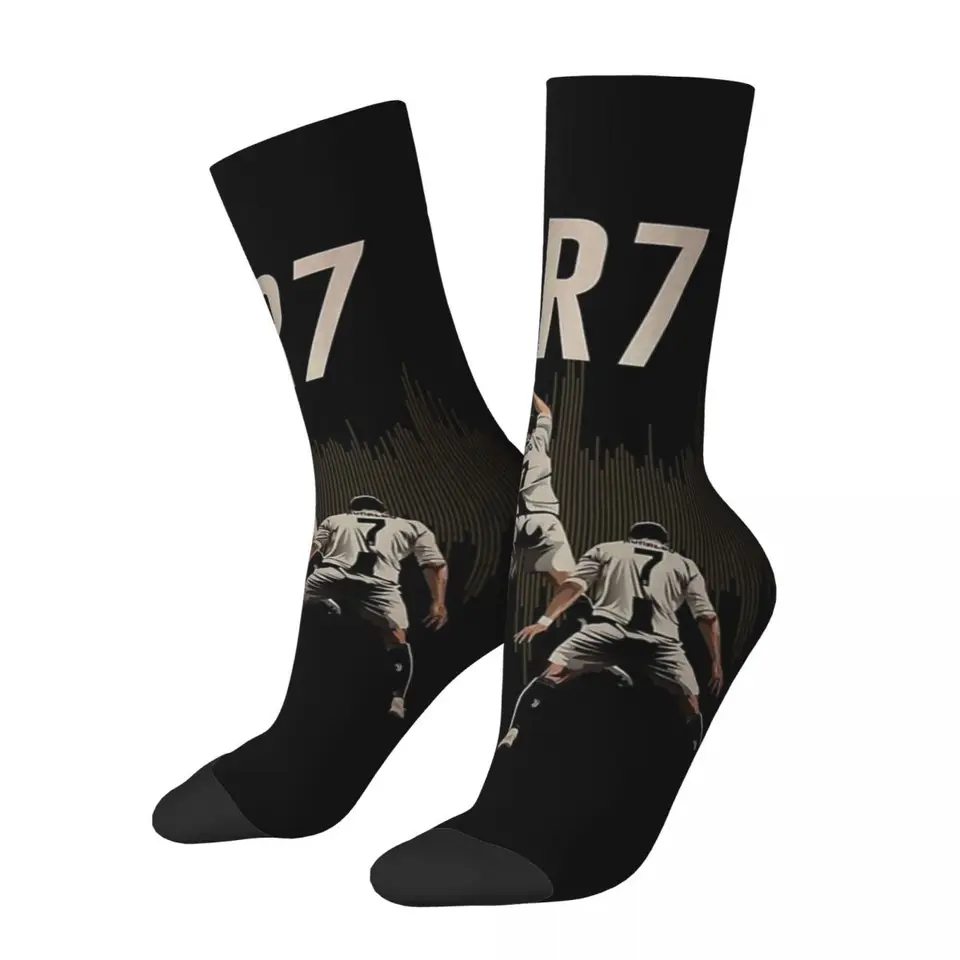 Cr7 cristiano ronaldo ponožky harajuku super mäkké pančuchy celú sezónu dlhé ponožky doplnky pre unisex narodeninové darček