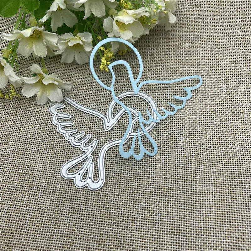 Craft Peace Dove Metal Cutting Dies formy okrúhle diery štítok značka Scrapbook papierový remeselný nôž čepeľ čepeľ Punch Stencils Dies Dies