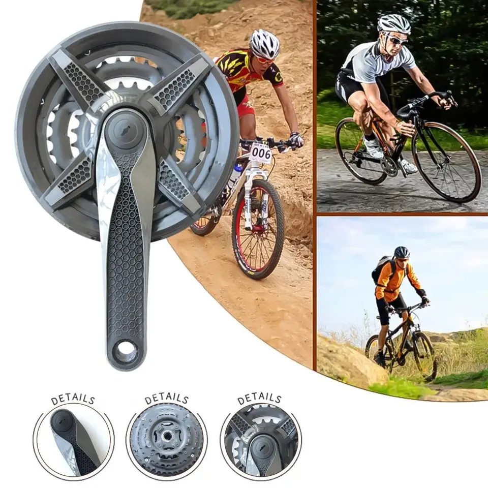 Crankset na cestnom bicykli s jednosmernou rýchlostnou prevodovkou súprava hliníková zliatina bicyklov bicykel reťazové koleso ľahká inštalačná reťazová kolesá