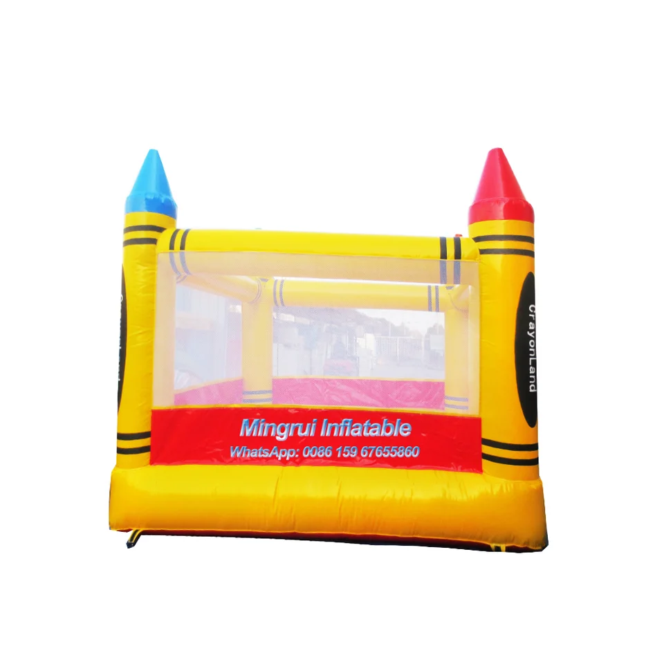 Crayon Bounce House for Kids, nafukovací vyhadzovač, kvalitná, 3x3m, 10x10ft
