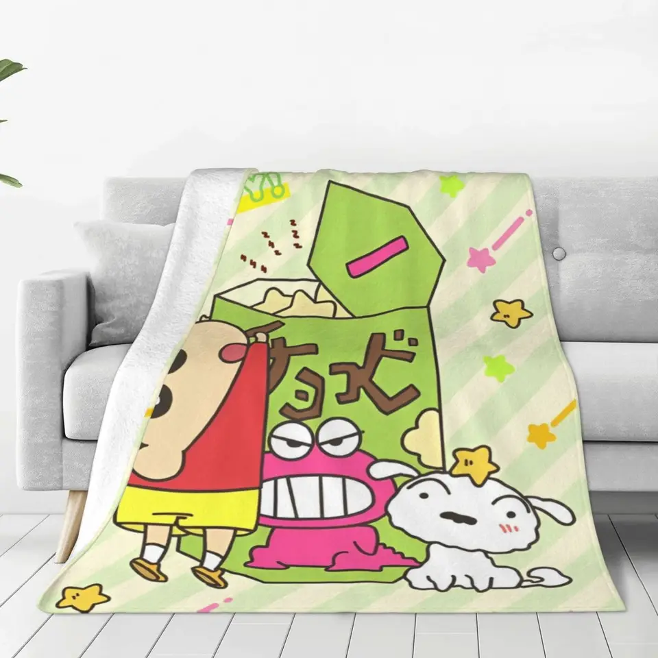 Crayon Shin-Chan Chocobi Cookie Velvet Hrot prikrývka japonské anime prikrývky posteľná bielizeň