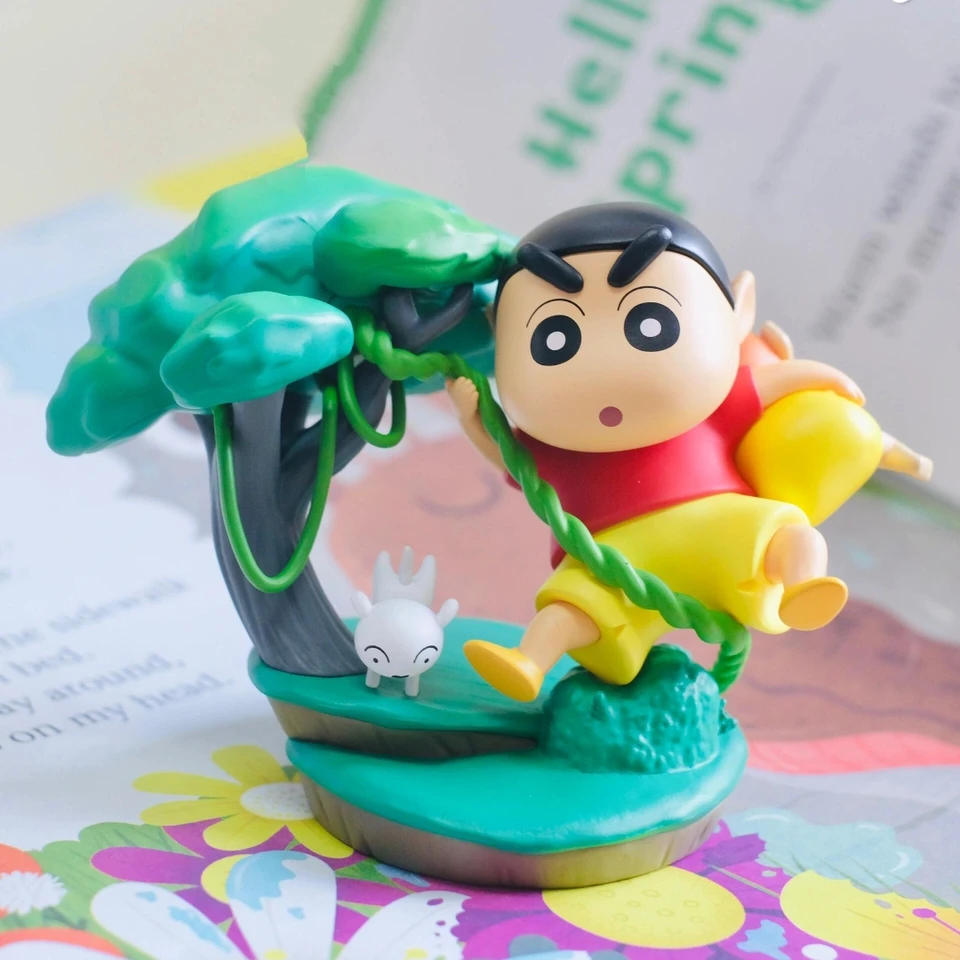 Crayon Shin-Chan Classic Scene Series Anime Figure Blind Box Cute Model Play Cute Doll Desktop Collection Darčekové hračky