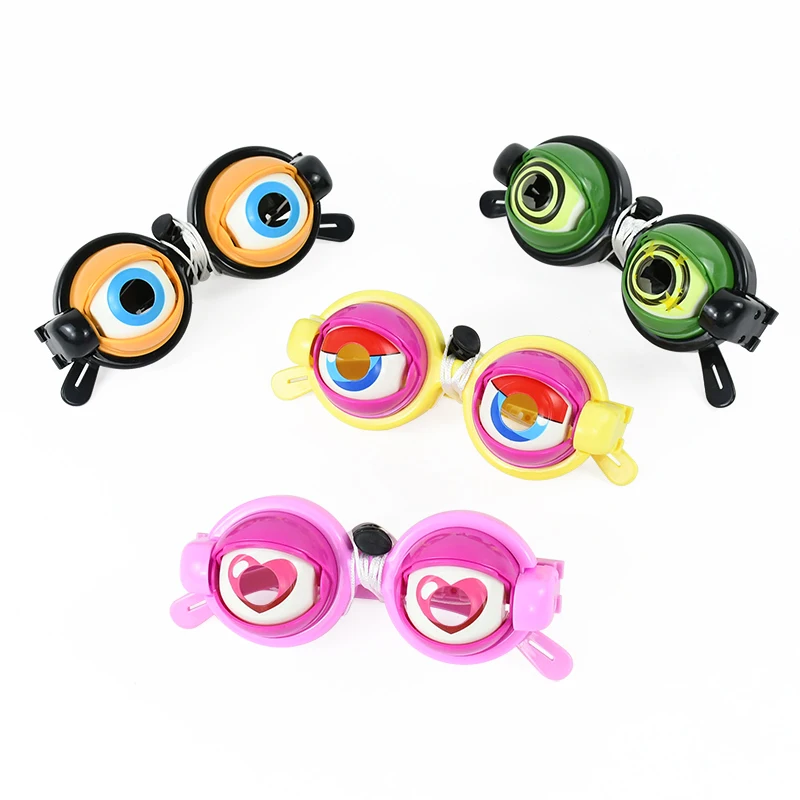 Crazy Big Eyes Gule Spoof Hračky okuliare vtipné piesočné sochárske hračky Party Dodávky Prus String Deti a dospelých darčeky hračky