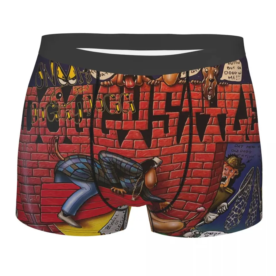 Crazy Design Snoop Dogg Man'scosy Boxer Slifs, 3D tlače spodky, vysoko priedušný vysoko kvalitný darčekový nápad
