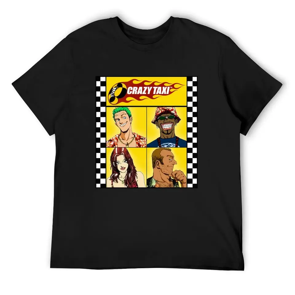 Crazy Taxi Tričko rýchlo sušené chlapci biele oblečenie pre mužov