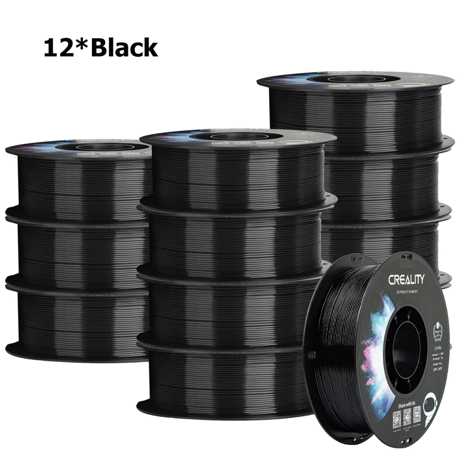Crearity PETG 3D Filement tlačiarne 1,75 mm 10/12 Rolls 1 kg/roll lesklé tlačiarenské vlákna 3D tlačiarne Materiály Vysokú teplotu