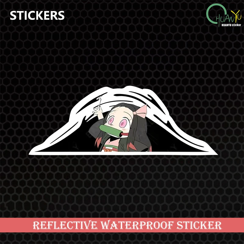 Creative Hill Peeping Stickers Stiapky automobilu auto tela motocykla nárazníkový nálepky