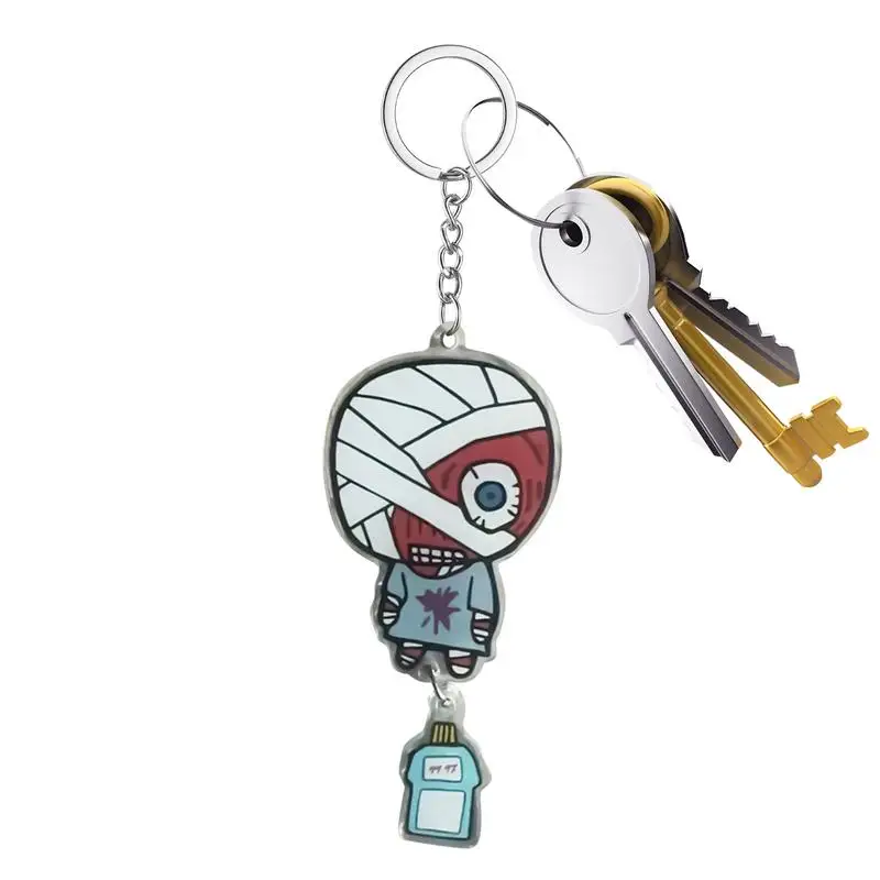 Creatívny prívesok na odvrátenie úst pre batoh pre batoh batohu prívesok Acryl Keychain kúzlo kľúče