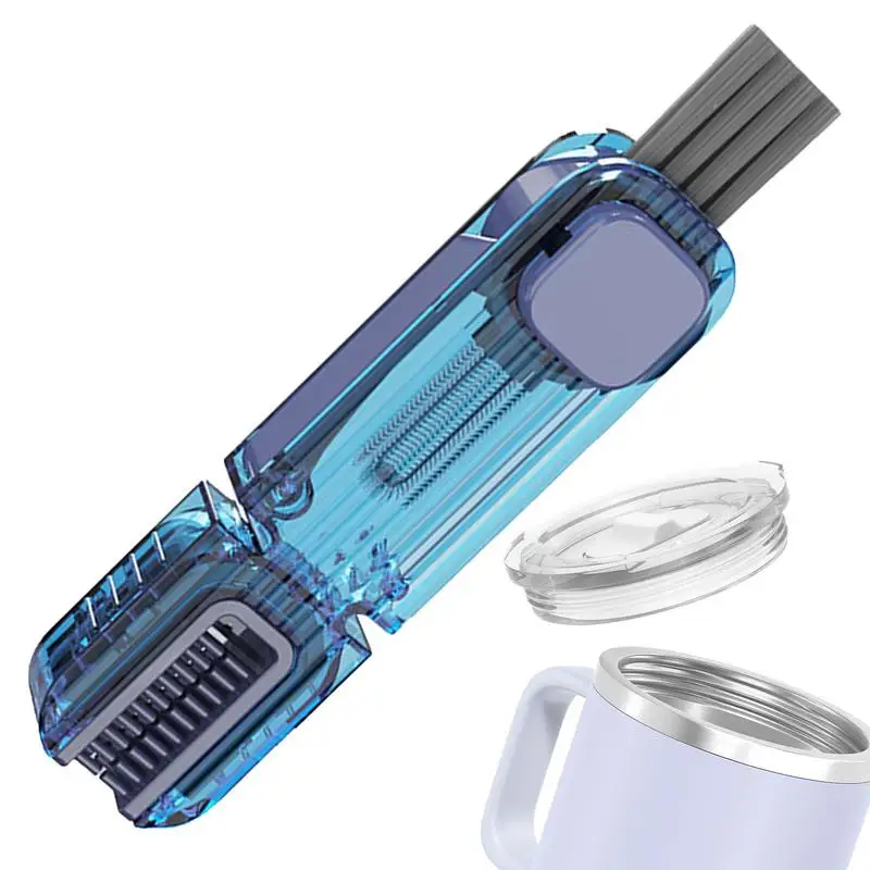 Crevice Cleaning Brush 4-v-1 šálka veka čistiaca voda Čistiace čistič kefy Prenosné čistiace prostriedky na čistenie štrbín