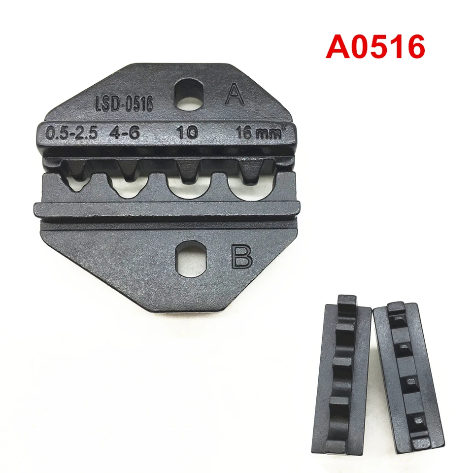 Crimping Jaw A0516 Crimping Die Set pre ne izolovaný terminál kábla 22-6awg 0,5-16 mm2